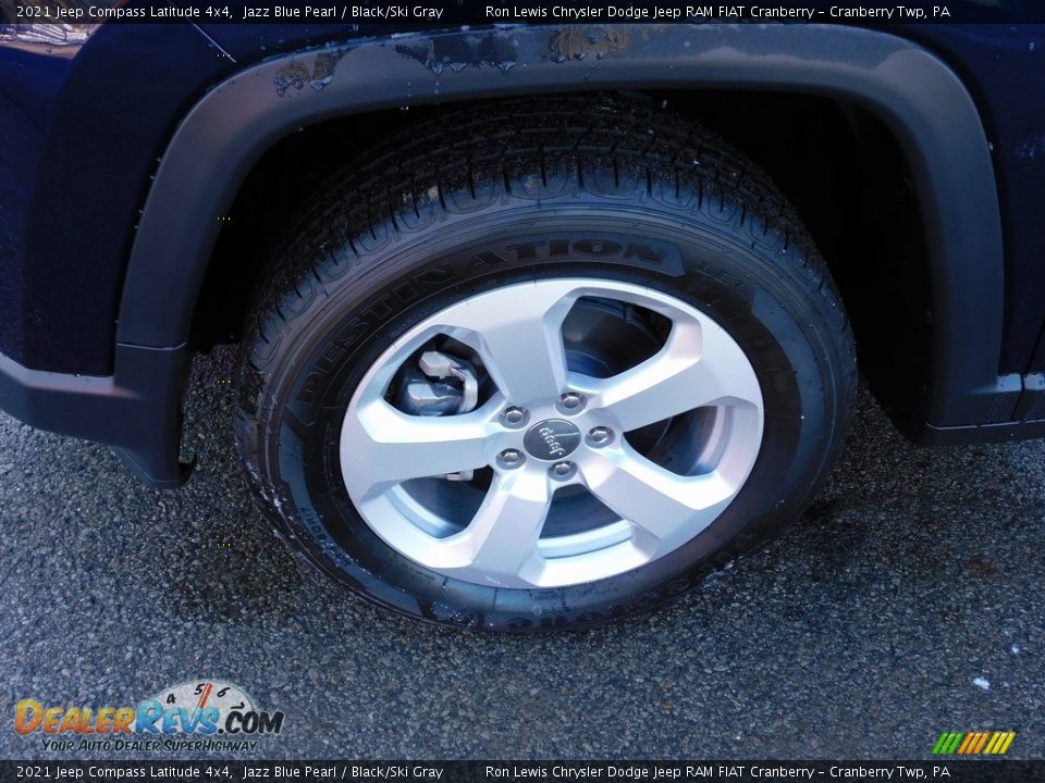 2021 Jeep Compass Latitude 4x4 Jazz Blue Pearl / Black/Ski Gray Photo #10