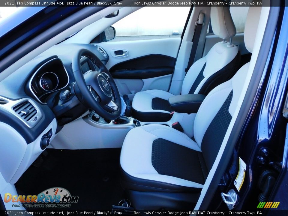 2021 Jeep Compass Latitude 4x4 Jazz Blue Pearl / Black/Ski Gray Photo #11