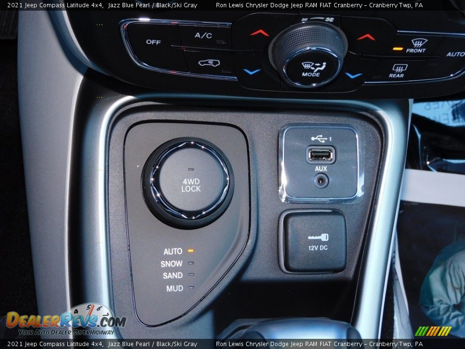 2021 Jeep Compass Latitude 4x4 Jazz Blue Pearl / Black/Ski Gray Photo #19