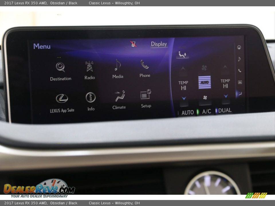 2017 Lexus RX 350 AWD Obsidian / Black Photo #16