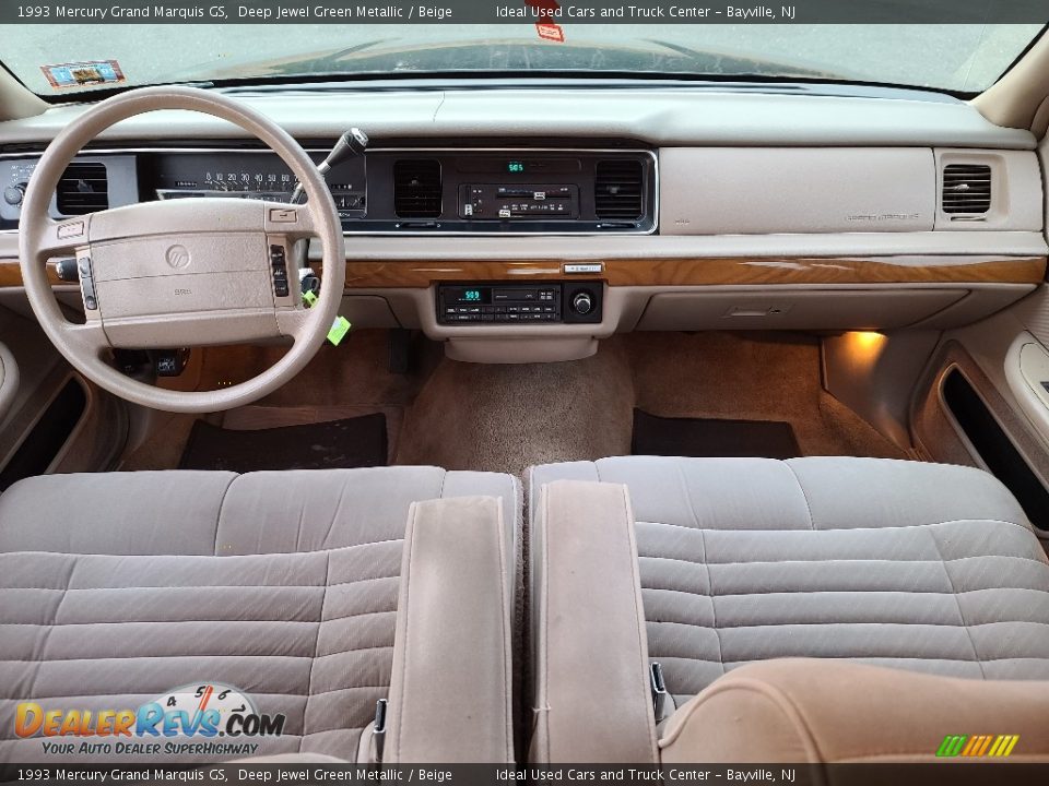 Beige Interior - 1993 Mercury Grand Marquis GS Photo #23