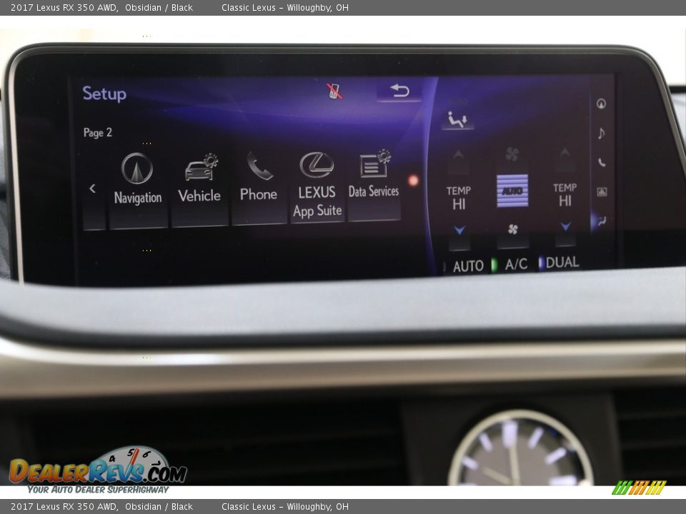 2017 Lexus RX 350 AWD Obsidian / Black Photo #25
