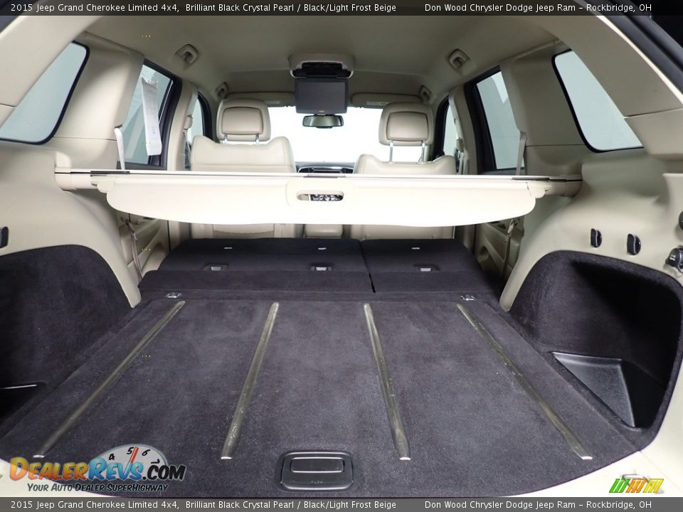 2015 Jeep Grand Cherokee Limited 4x4 Brilliant Black Crystal Pearl / Black/Light Frost Beige Photo #17