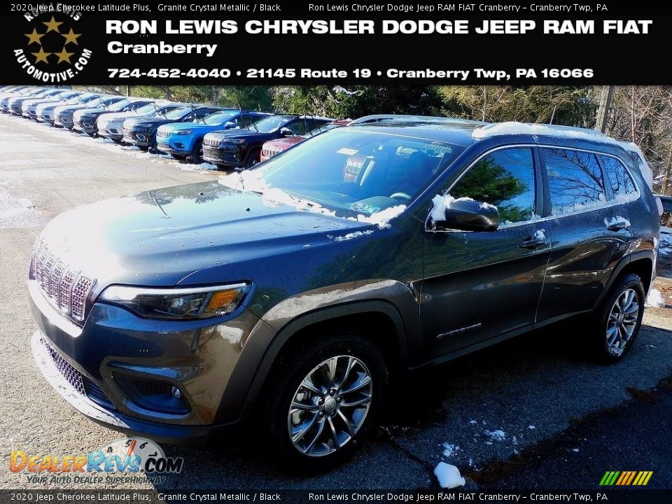 2020 Jeep Cherokee Latitude Plus Granite Crystal Metallic / Black Photo #1