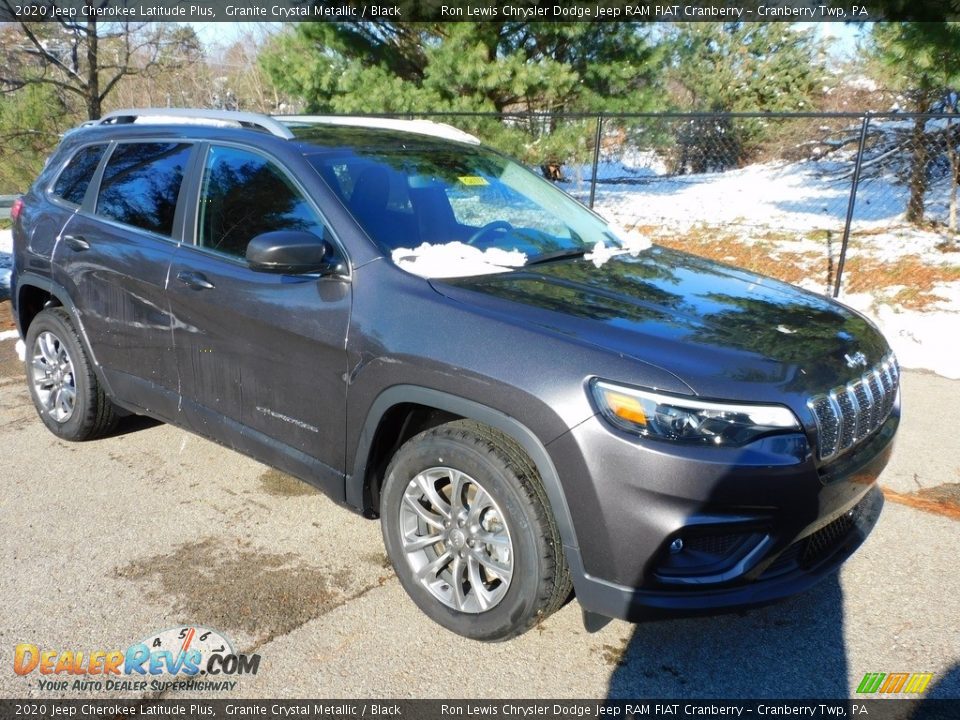 2020 Jeep Cherokee Latitude Plus Granite Crystal Metallic / Black Photo #3