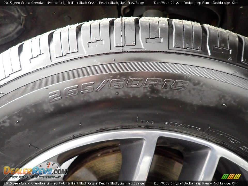 2015 Jeep Grand Cherokee Limited 4x4 Brilliant Black Crystal Pearl / Black/Light Frost Beige Photo #21