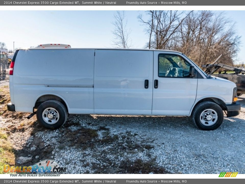 2014 Chevrolet Express 3500 Cargo Extended WT Summit White / Neutral Photo #10