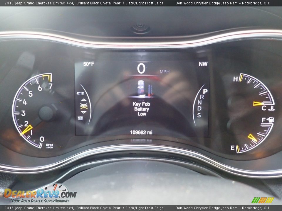 2015 Jeep Grand Cherokee Limited 4x4 Brilliant Black Crystal Pearl / Black/Light Frost Beige Photo #25