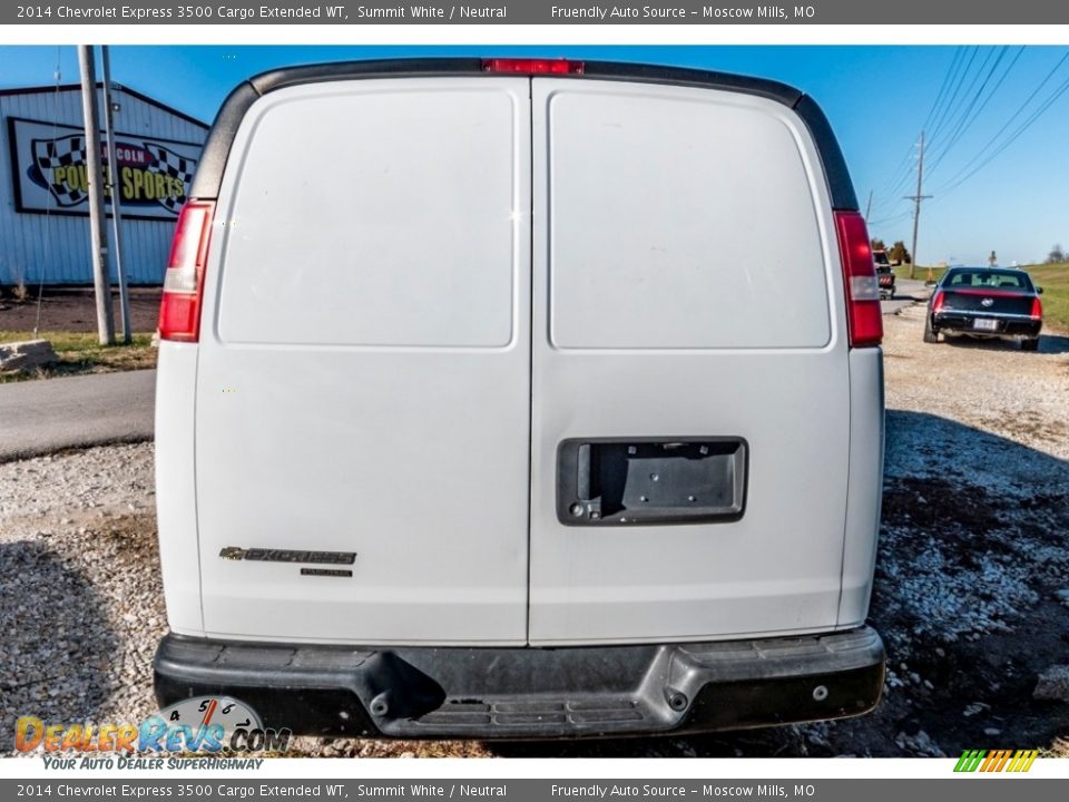 2014 Chevrolet Express 3500 Cargo Extended WT Summit White / Neutral Photo #12