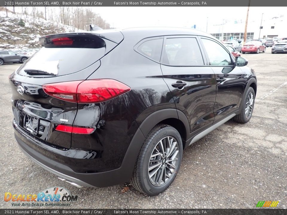 2021 Hyundai Tucson SEL AWD Black Noir Pearl / Gray Photo #2