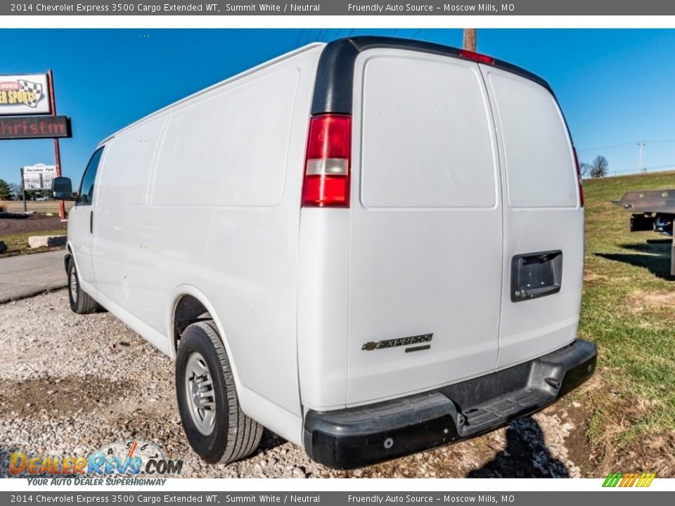 2014 Chevrolet Express 3500 Cargo Extended WT Summit White / Neutral Photo #13
