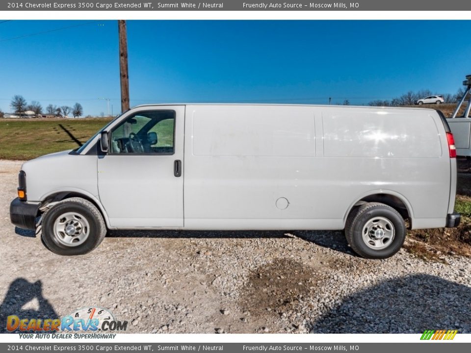 2014 Chevrolet Express 3500 Cargo Extended WT Summit White / Neutral Photo #14