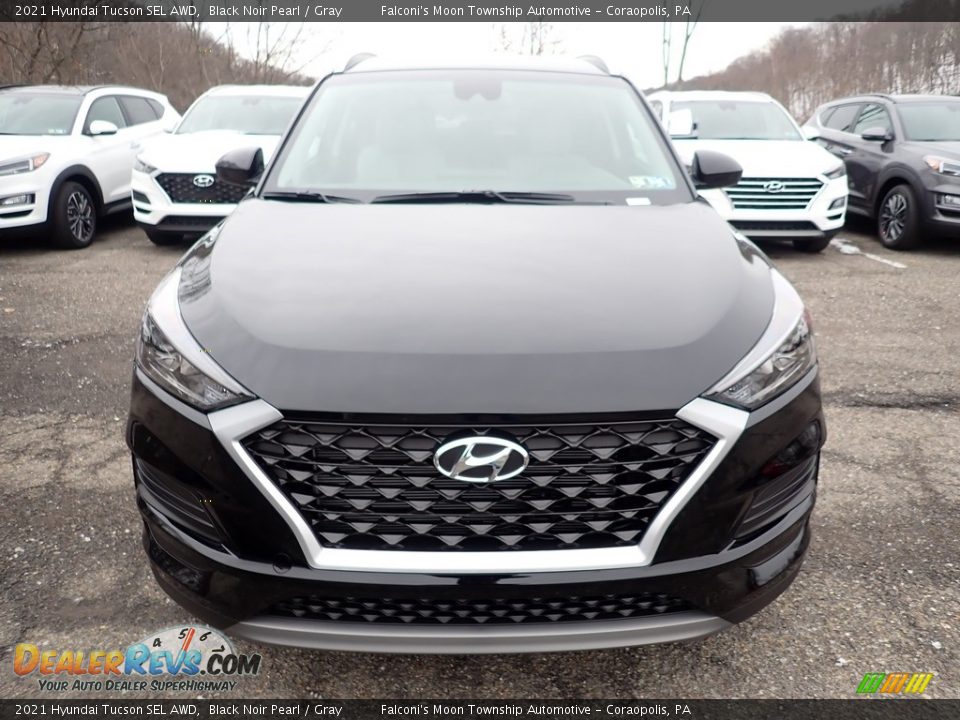 2021 Hyundai Tucson SEL AWD Black Noir Pearl / Gray Photo #4