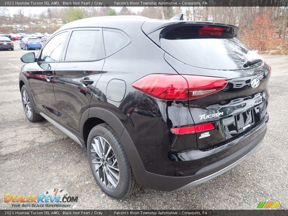 2021 Hyundai Tucson SEL AWD Black Noir Pearl / Gray Photo #6