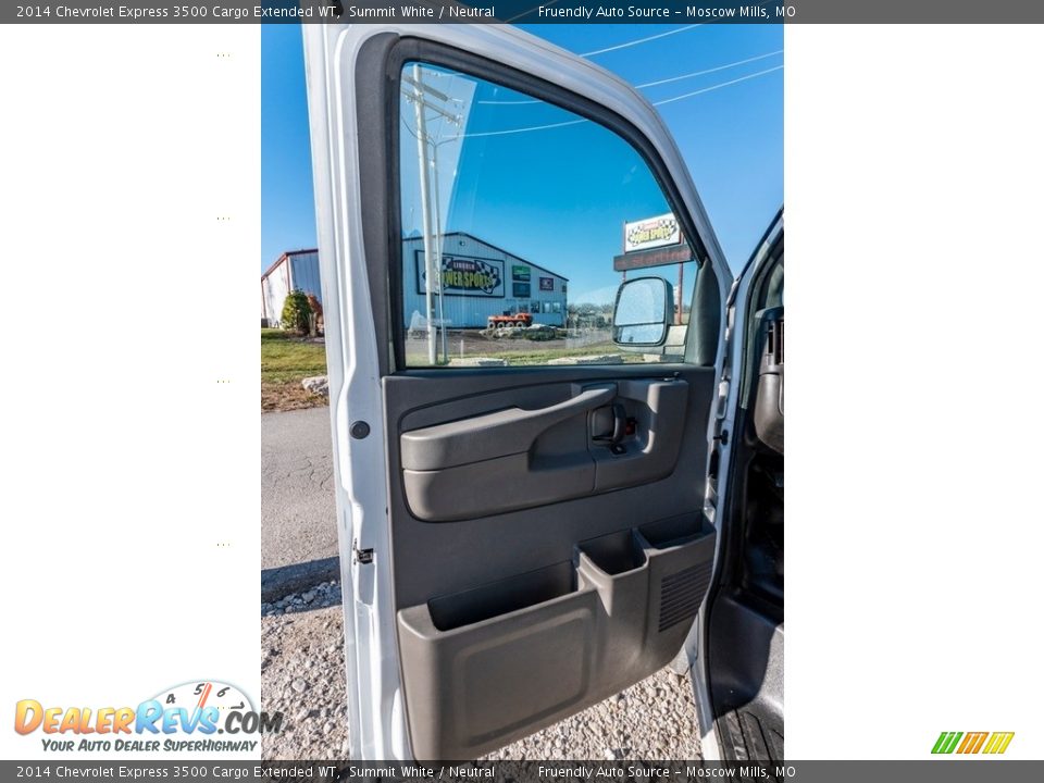 2014 Chevrolet Express 3500 Cargo Extended WT Summit White / Neutral Photo #26