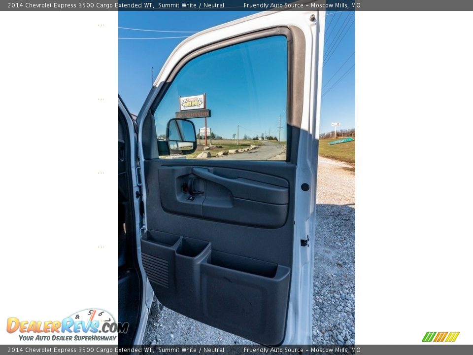 2014 Chevrolet Express 3500 Cargo Extended WT Summit White / Neutral Photo #27