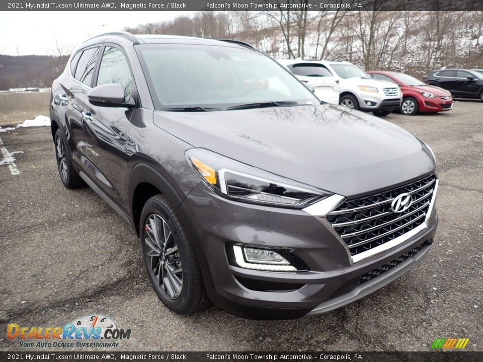 2021 Hyundai Tucson Ulitimate AWD Magnetic Force / Black Photo #3