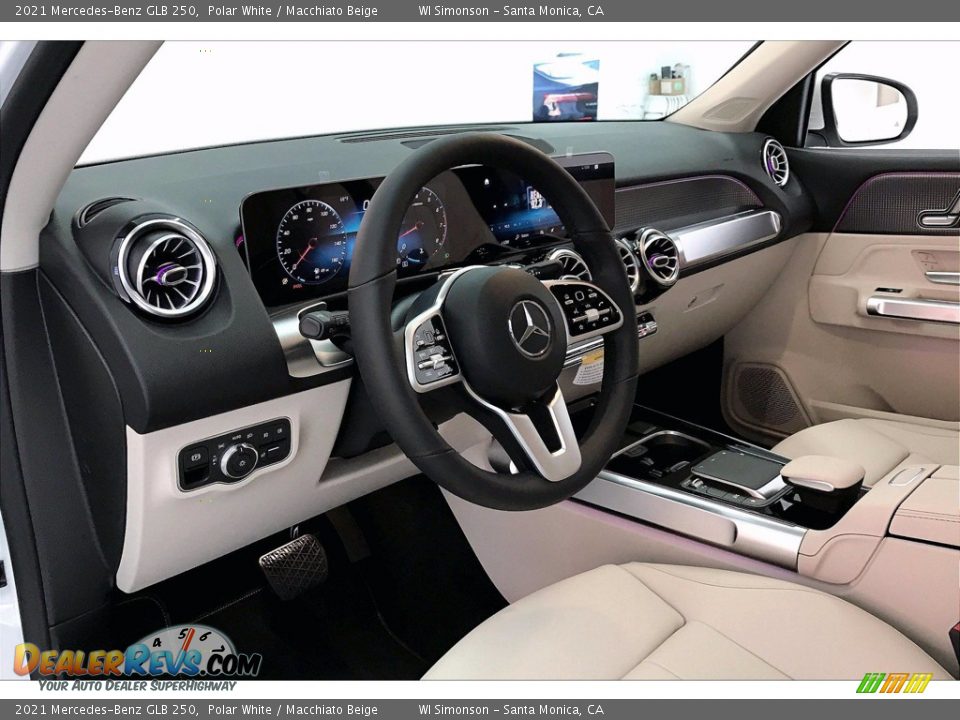 2021 Mercedes-Benz GLB 250 Polar White / Macchiato Beige Photo #4