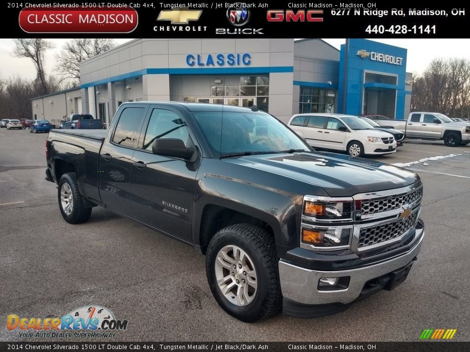 2014 Chevrolet Silverado 1500 LT Double Cab 4x4 Tungsten Metallic / Jet Black/Dark Ash Photo #1