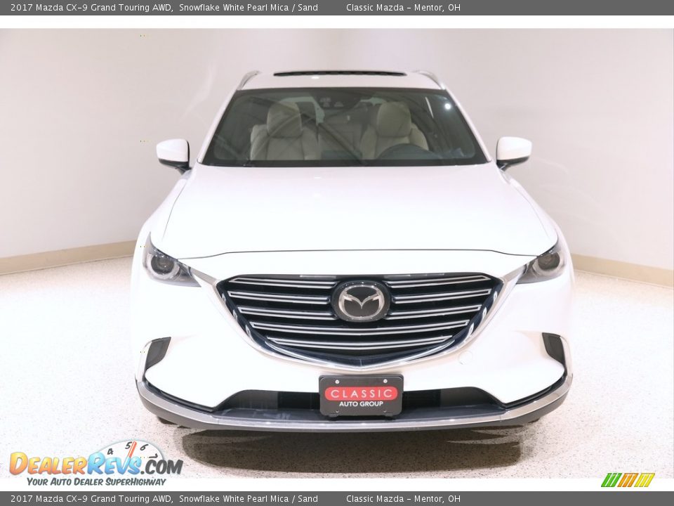 2017 Mazda CX-9 Grand Touring AWD Snowflake White Pearl Mica / Sand Photo #2