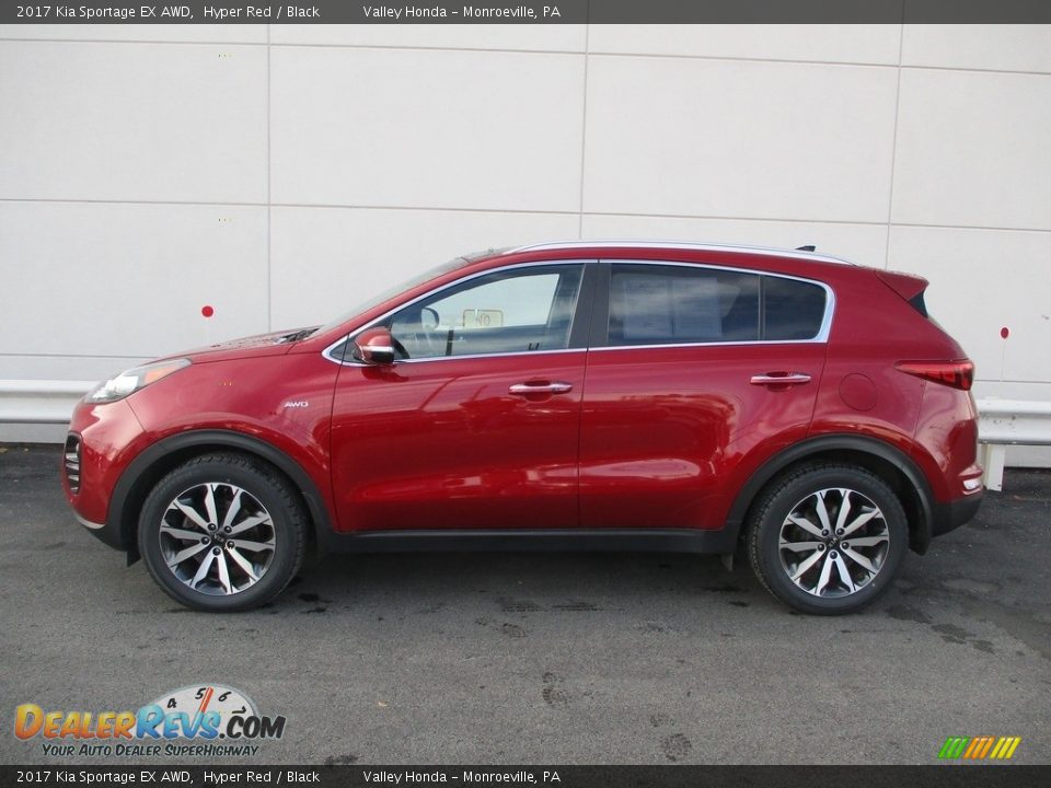 2017 Kia Sportage EX AWD Hyper Red / Black Photo #2