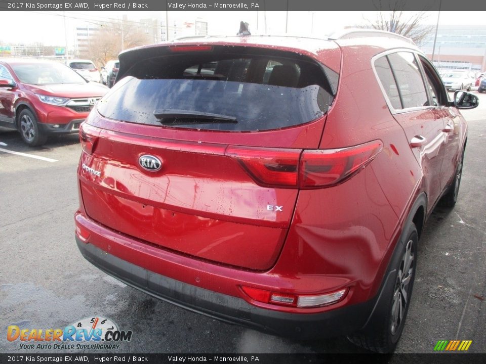 2017 Kia Sportage EX AWD Hyper Red / Black Photo #5