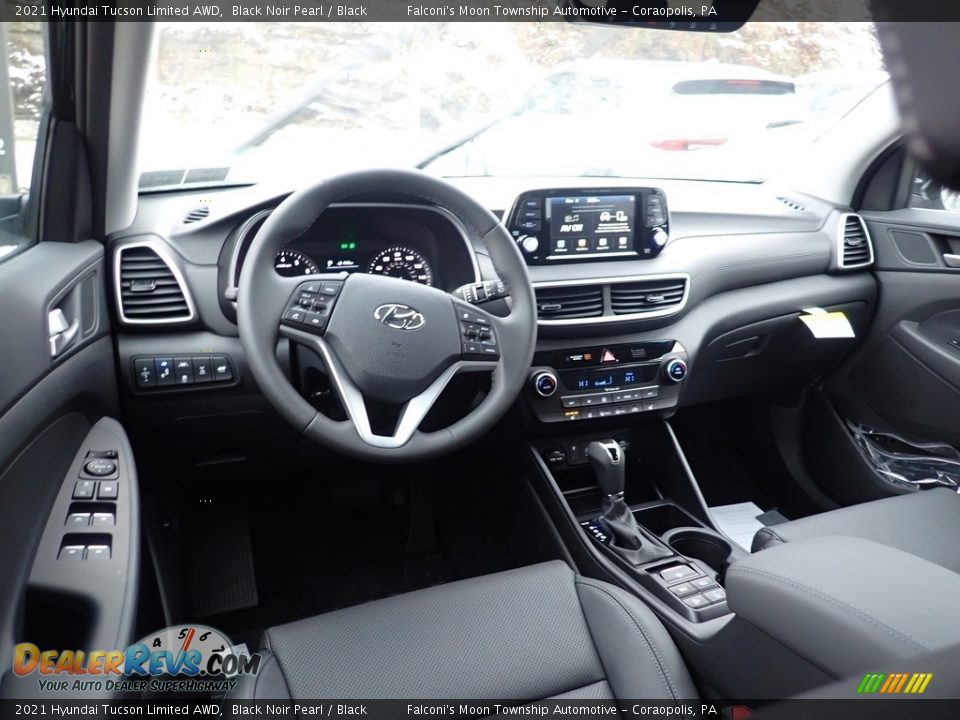 Black Interior - 2021 Hyundai Tucson Limited AWD Photo #9