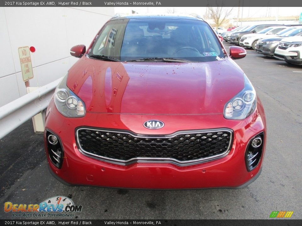 2017 Kia Sportage EX AWD Hyper Red / Black Photo #8