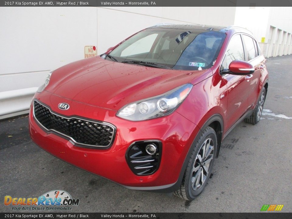 2017 Kia Sportage EX AWD Hyper Red / Black Photo #9