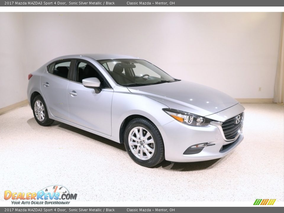 2017 Mazda MAZDA3 Sport 4 Door Sonic Silver Metallic / Black Photo #1