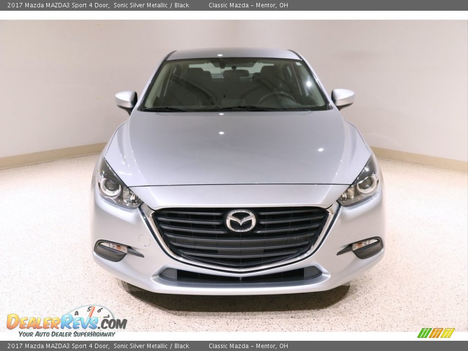 2017 Mazda MAZDA3 Sport 4 Door Sonic Silver Metallic / Black Photo #2