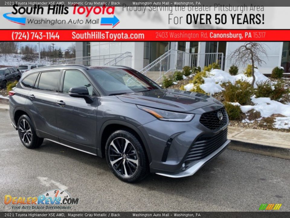 2021 Toyota Highlander XSE AWD Magnetic Gray Metallic / Black Photo #1