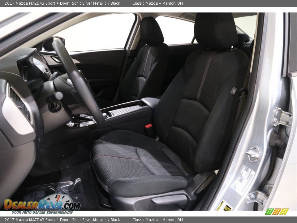 2017 Mazda MAZDA3 Sport 4 Door Sonic Silver Metallic / Black Photo #5
