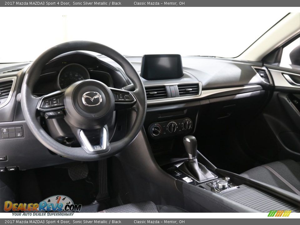 2017 Mazda MAZDA3 Sport 4 Door Sonic Silver Metallic / Black Photo #6