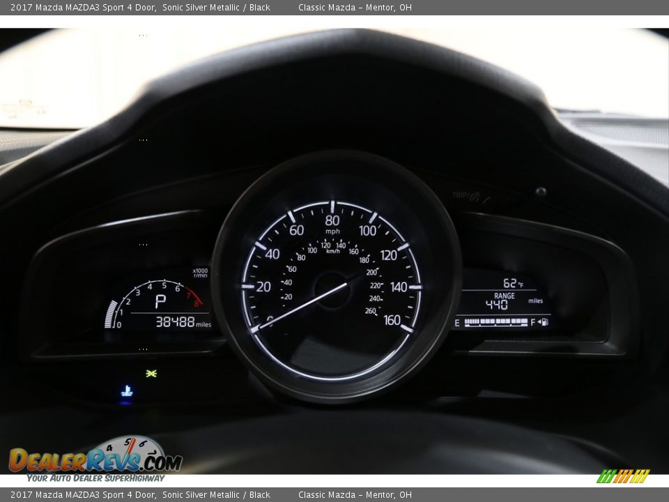 2017 Mazda MAZDA3 Sport 4 Door Sonic Silver Metallic / Black Photo #8