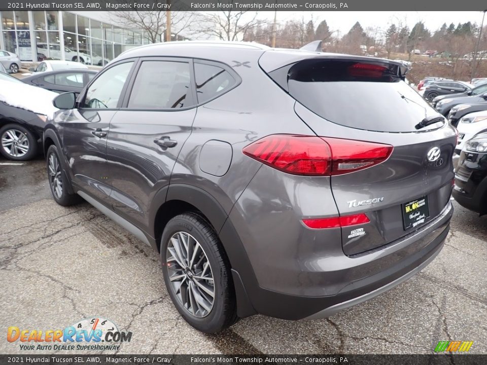 2021 Hyundai Tucson SEL AWD Magnetic Force / Gray Photo #4