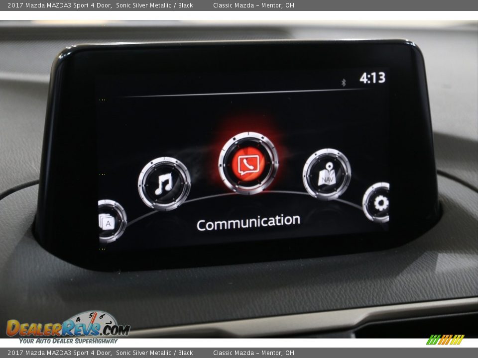 2017 Mazda MAZDA3 Sport 4 Door Sonic Silver Metallic / Black Photo #11