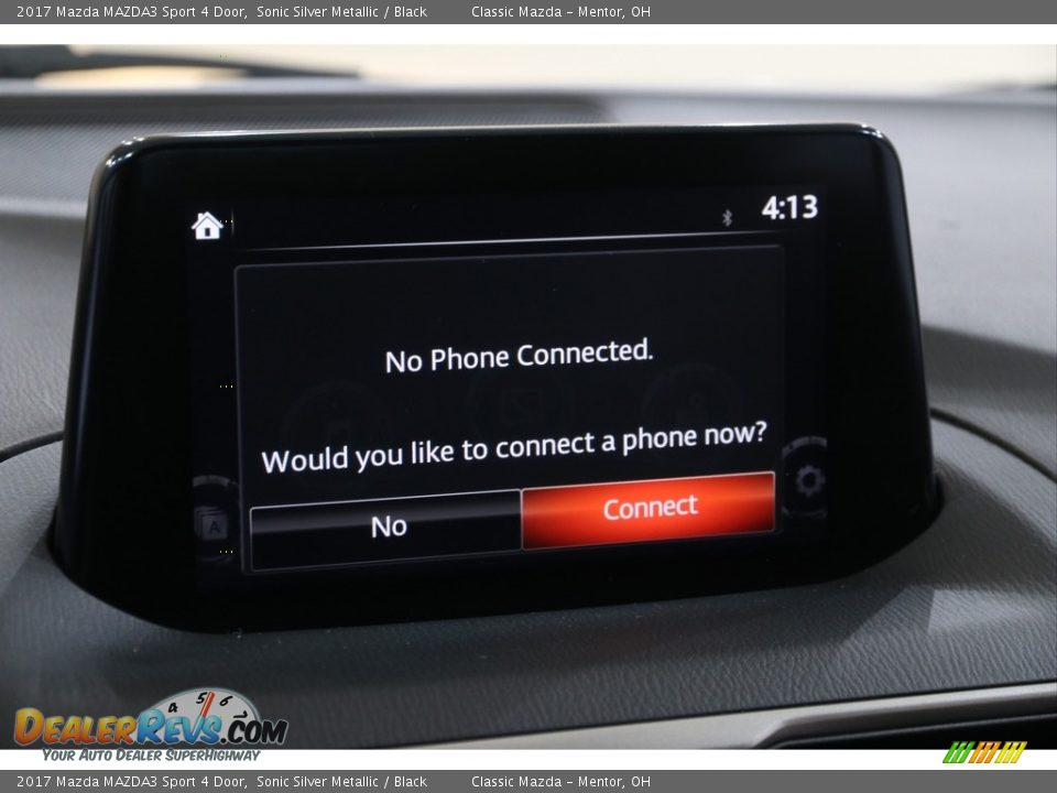 2017 Mazda MAZDA3 Sport 4 Door Sonic Silver Metallic / Black Photo #12