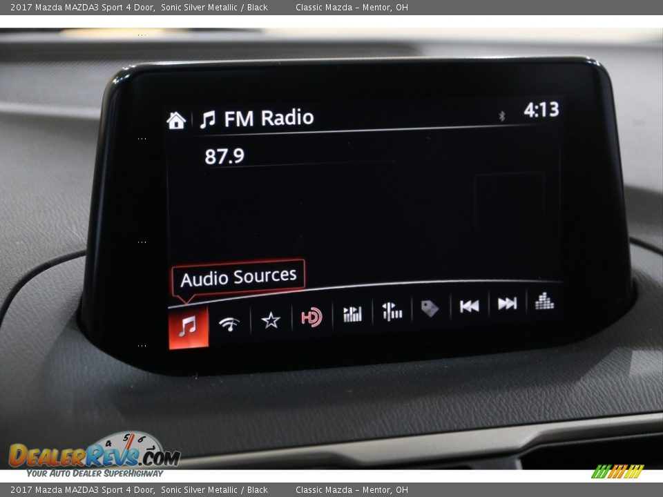 2017 Mazda MAZDA3 Sport 4 Door Sonic Silver Metallic / Black Photo #13