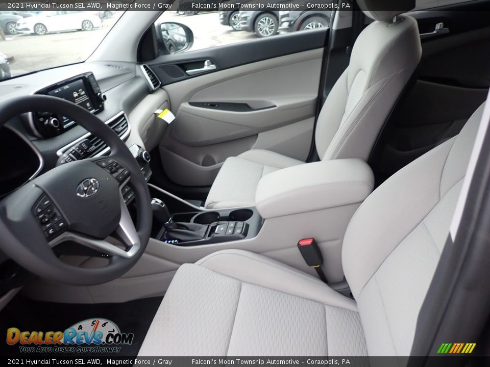 Front Seat of 2021 Hyundai Tucson SEL AWD Photo #8