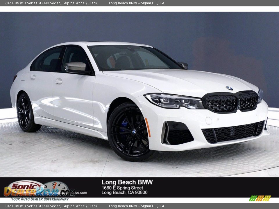 2021 BMW 3 Series M340i Sedan Alpine White / Black Photo #1