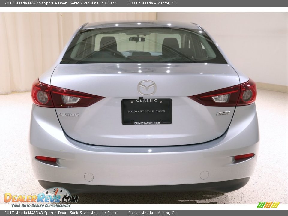2017 Mazda MAZDA3 Sport 4 Door Sonic Silver Metallic / Black Photo #23