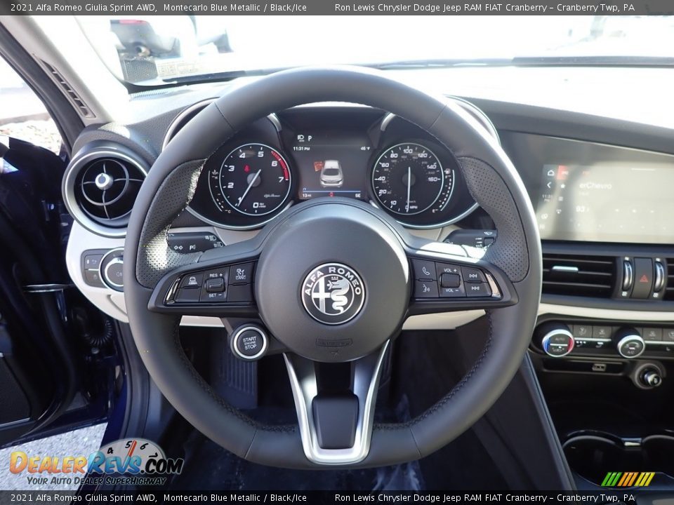 2021 Alfa Romeo Giulia Sprint AWD Steering Wheel Photo #16