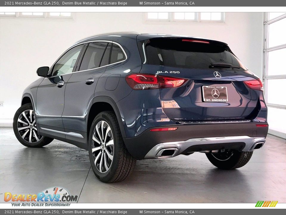 2021 Mercedes-Benz GLA 250 Denim Blue Metallic / Macchiato Beige Photo #2