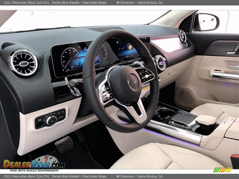 2021 Mercedes-Benz GLA 250 Denim Blue Metallic / Macchiato Beige Photo #4