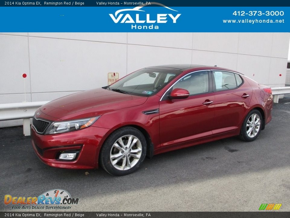 2014 Kia Optima EX Remington Red / Beige Photo #1