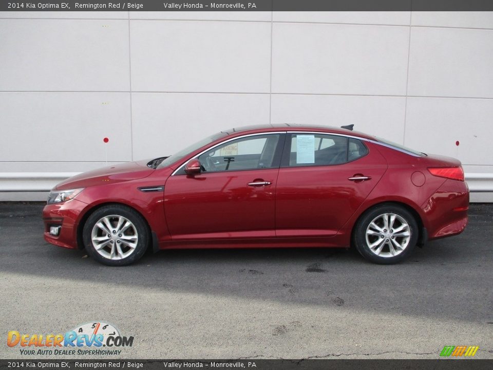 2014 Kia Optima EX Remington Red / Beige Photo #2