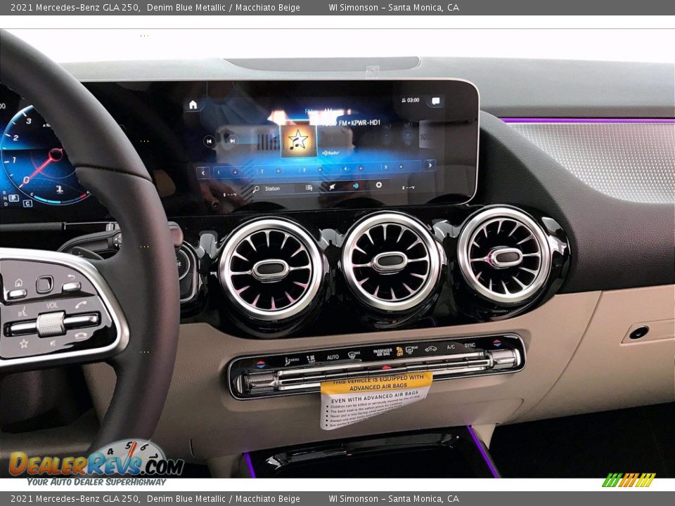 2021 Mercedes-Benz GLA 250 Denim Blue Metallic / Macchiato Beige Photo #6