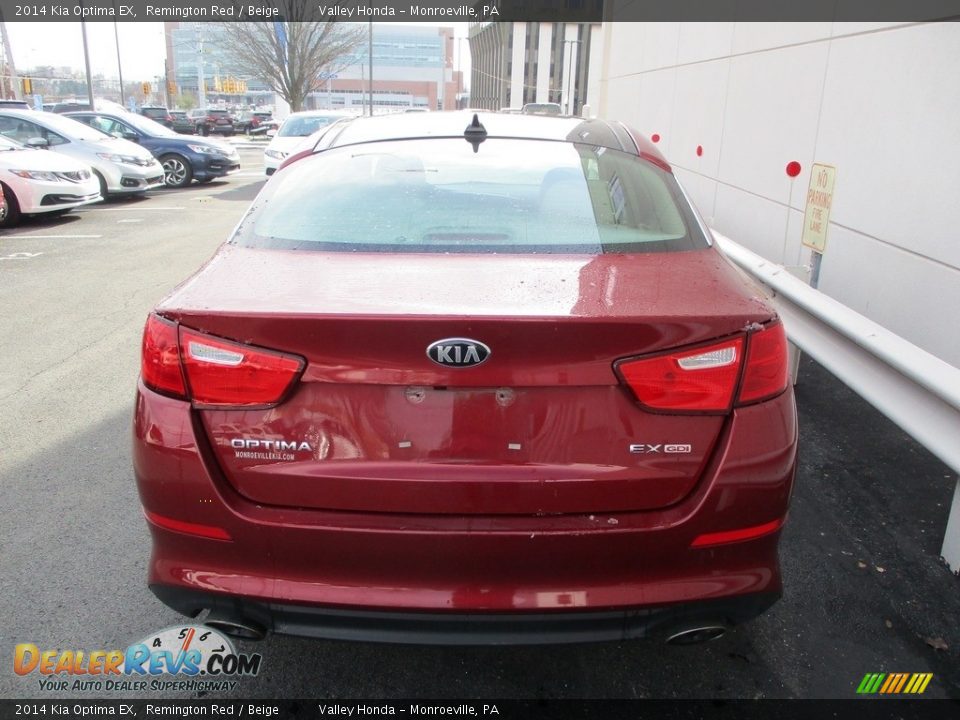 2014 Kia Optima EX Remington Red / Beige Photo #4