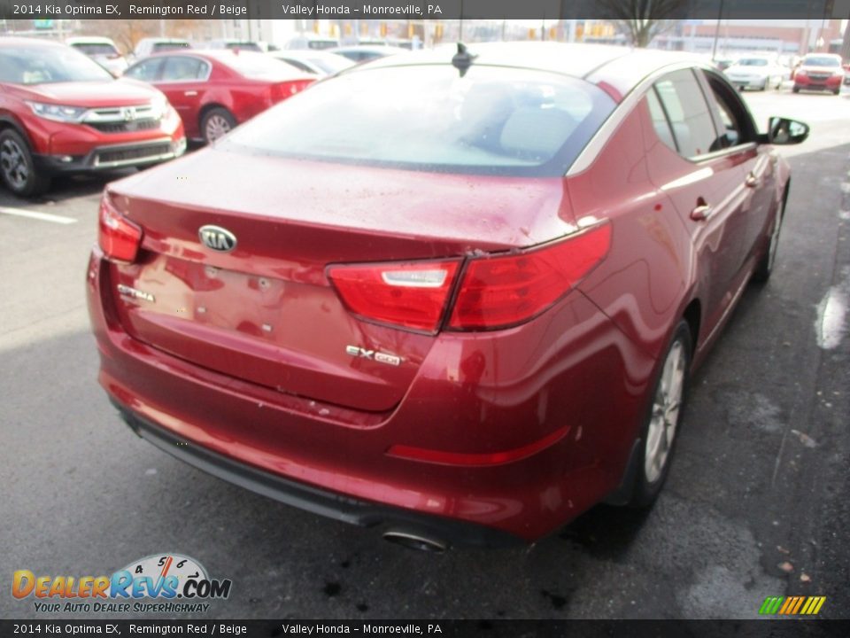 2014 Kia Optima EX Remington Red / Beige Photo #5